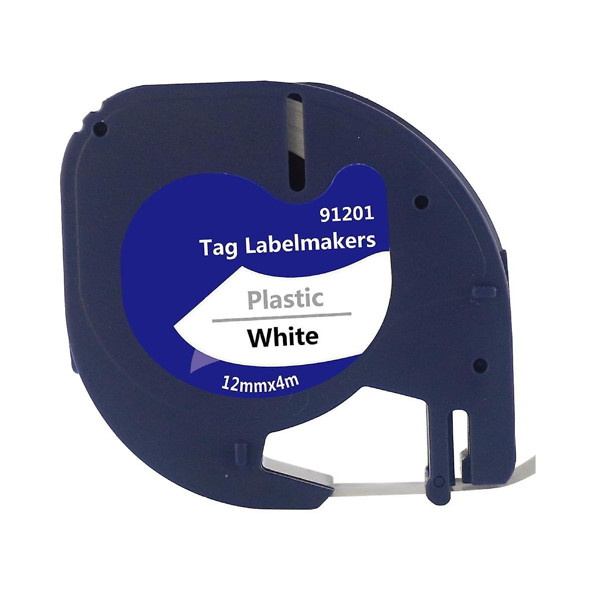 5-pack Label Tape Roll for Letratag Refill Plastic 91331, Compatible Label Tape Black on White 913 -ge - Image 3