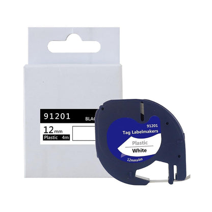 5-pack Label Tape Roll for Letratag Refill Plastic 91331, Compatible Label Tape Black on White 913 -ge - Image 5