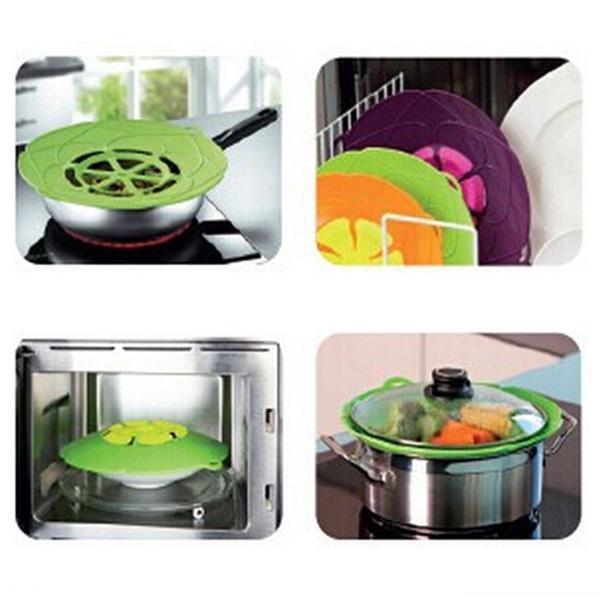2-pack Silicone Overcooking Protection / Multi-Cover - Multiple Colors Green Green - Image 3
