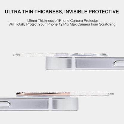 Bling Camera (Rose Gold) Back Cover for iPhone 12 Pro Max Camera, Diamond Protective Sticker Camera Lens Lens Cover for Apple iPhone 12 Pro Max - Image 4