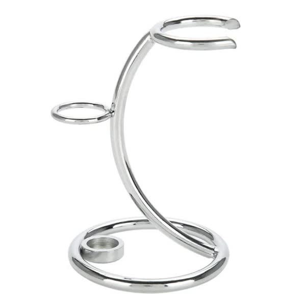 Razor and brush holder, razor stand, razor holder, shaving brush holder made of stainless steel, for storing razors and shaving brushes - Image 2