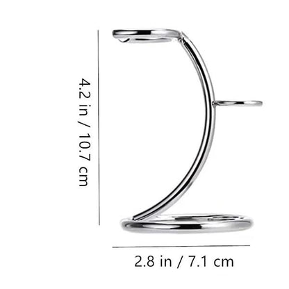 Razor and brush holder, razor stand, razor holder, shaving brush holder made of stainless steel, for storing razors and shaving brushes - Image 4