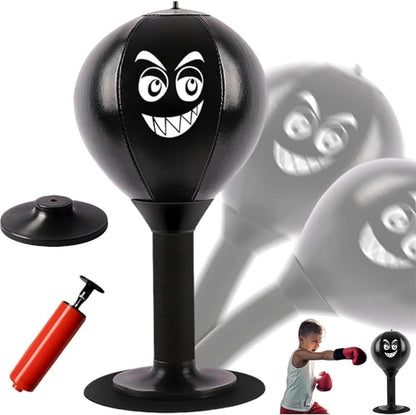 Boxing Ball for Desk - Stress Reducing Boxing Ball with Suction Cup, Stress Ball for Office, Workplace & Home, Perfect Gift Idea - Image 2