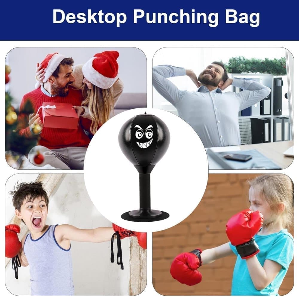Boxing Ball for Desk - Stress Reducing Boxing Ball with Suction Cup, Stress Ball for Office, Workplace & Home, Perfect Gift Idea - Image 7