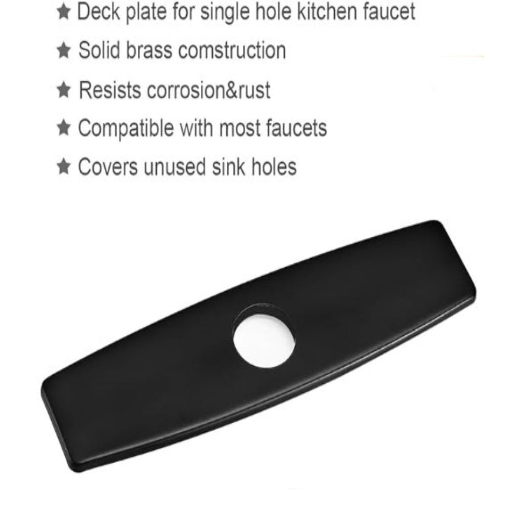Kitchen Countertop Cover Plate, Matte Black Finish - Image 2
