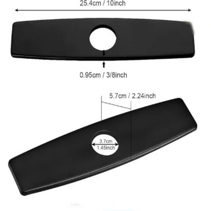 Kitchen Countertop Cover Plate, Matte Black Finish - Image 5