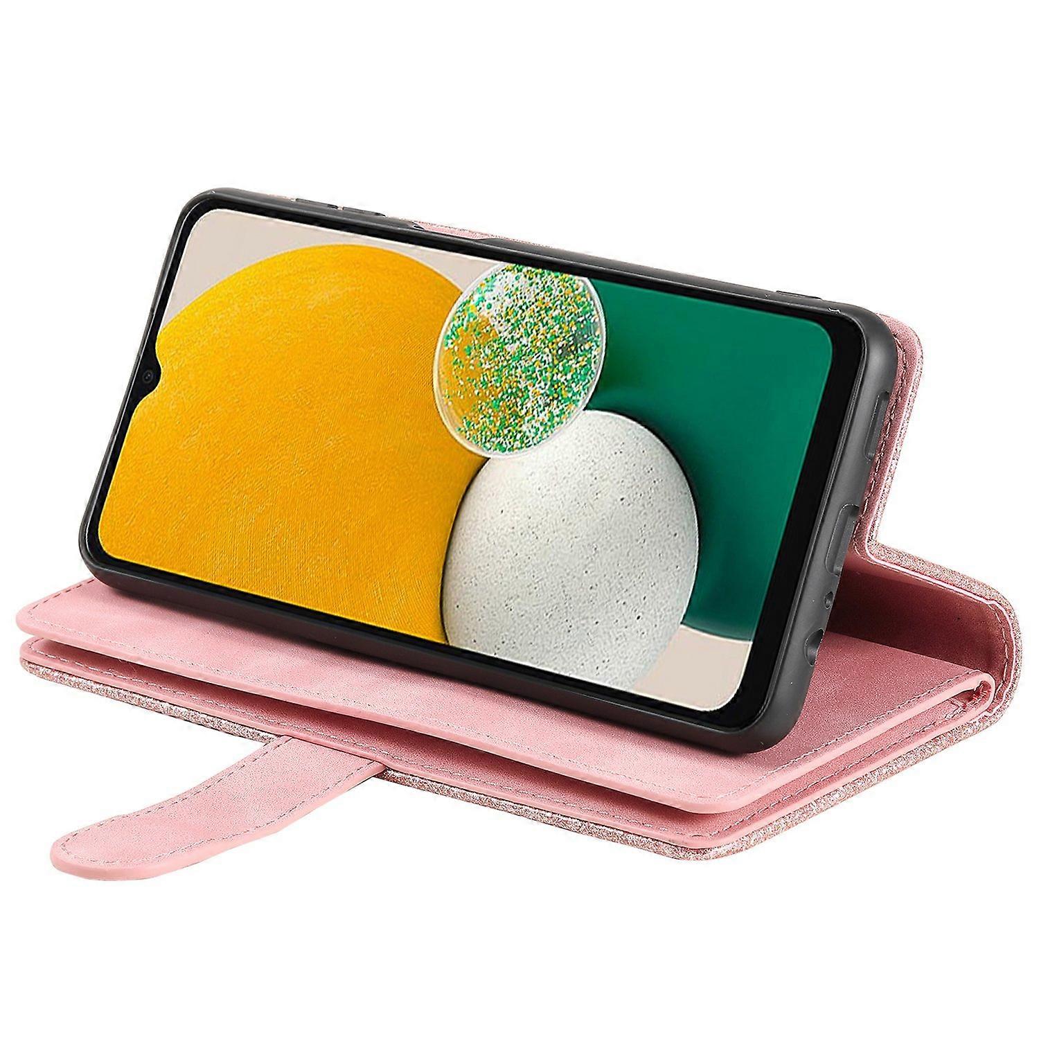 Compatible with Samsung Galaxy S25 Case PU Leather Phone Case with Zipper Wallet 9 Card Slots_yux - Image 4
