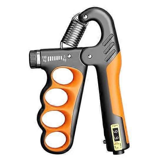 Grip Strength Trainer 5-100KG Mechanical Forearm Trainer Counter Men Women Adjustable Hand Grip Strength grey - Image 3
