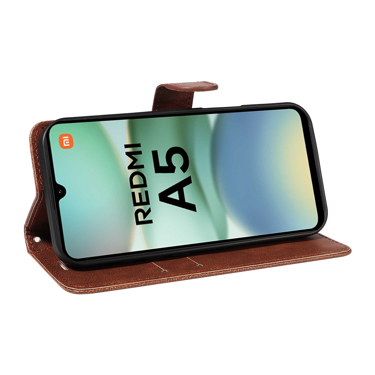 SKALO Xiaomi Redmi A5 4G PU Leather Wallet Case - More Colors_MGF Brown - Image 9
