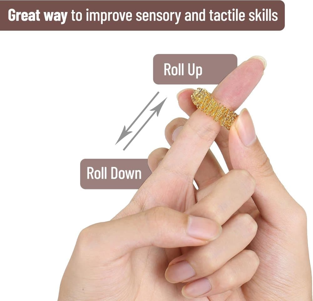 Stress Ring 14-pack – Fidget Ring & Sensory Stress Toys for Anxiety and ADHD - Image 2