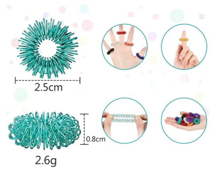 Stress Ring 14-pack – Fidget Ring & Sensory Stress Toys for Anxiety and ADHD - Image 7