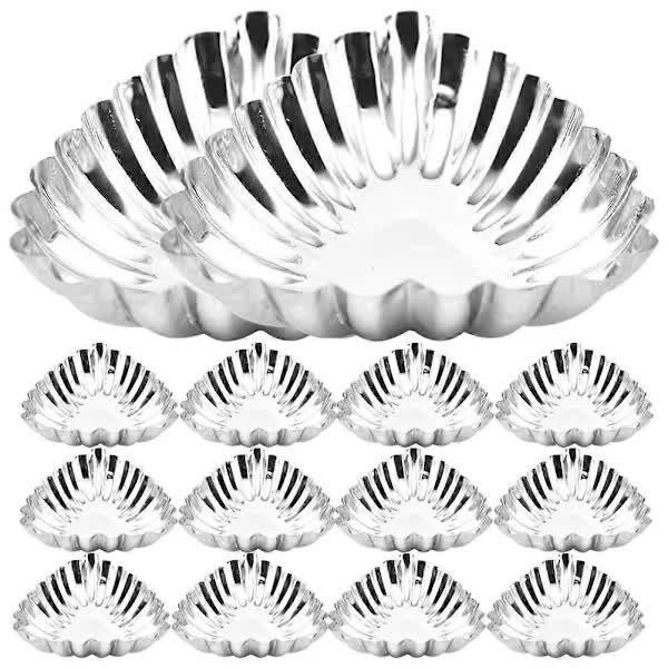20 pcs stainless steel egg molds, decorative baking molds, muffin molds, kitchen molds