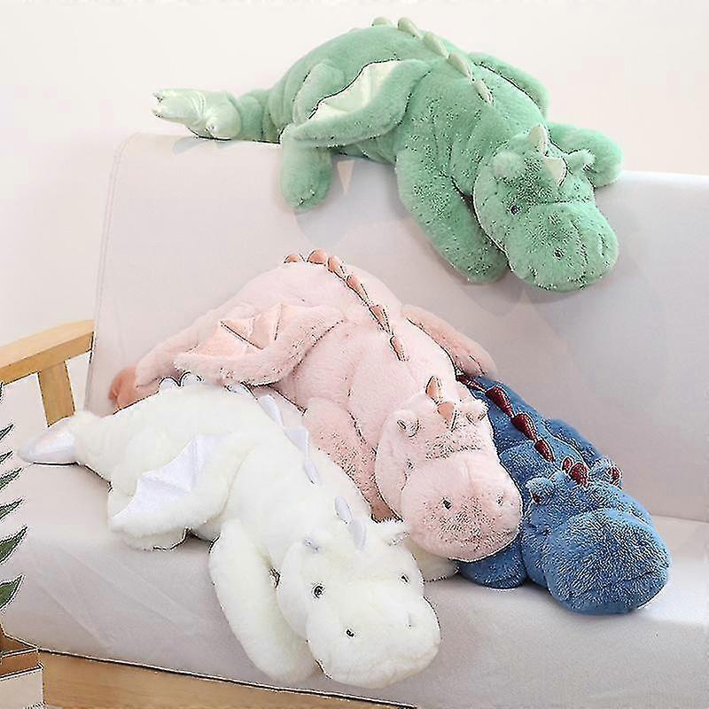 Cute Plush Dragon, Weighted Dinosaur Toy Children Adult Gift Or Decoration Pink 110cm - Image 2