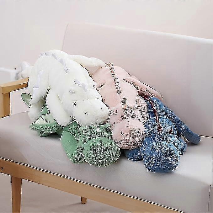 Cute Plush Dragon, Weighted Dinosaur Toy Children Adult Gift Or Decoration Pink 110cm - Image 4