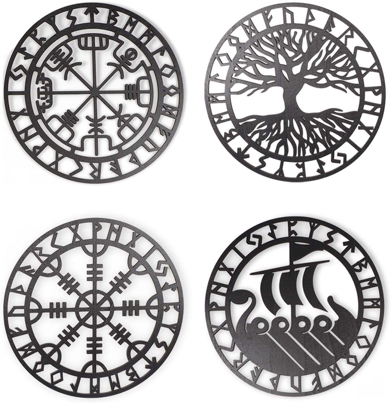 Metallic Viking Wall Art | Nautical Nordic Compass Decor for Bedroom or Living Room - Image 5