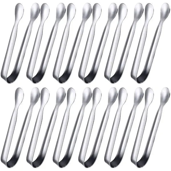 12-pack mini tongs Sugar tongs Ice tongs Small stainless steel serving tongs_qcx
