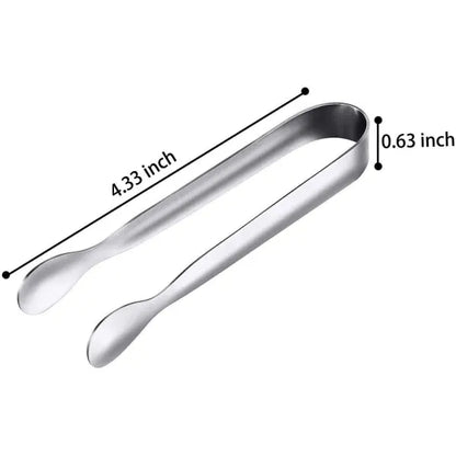 12-pack mini tongs Sugar tongs Ice tongs Small stainless steel serving tongs_qcx - Image 2