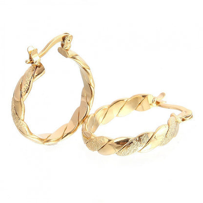 14k Gold Hoops Earrings for Christmas Parties - Image 2