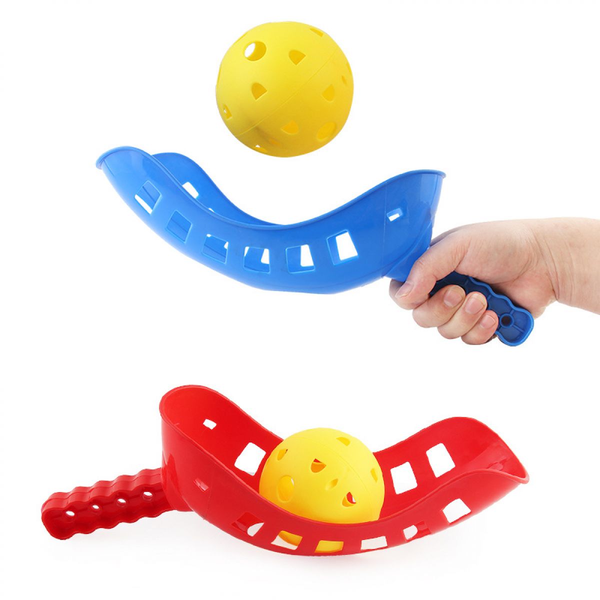 Scoop Ball Toy Set - Outdoor Toys for Kids with Thrower and Balls - Throw and Catch Ball Game, Fun Beach Toys - Image 2
