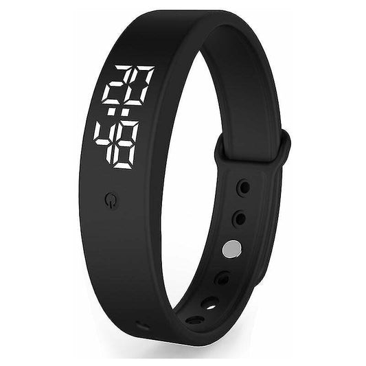 Pivotell Vibratime Vibrating Reminder Watch - With Up to 10 Daily Alarms - Black