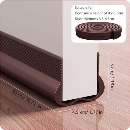 Soundproofing Door Strip - Door Bottom Sealing Strip - White - 93 cm - For Draught, Sound and Dust Insulation - Image 7