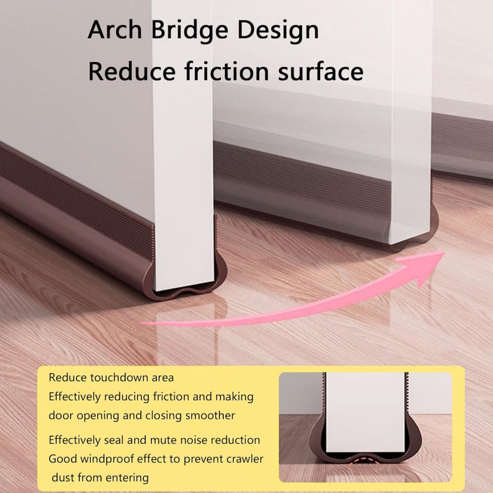 Soundproofing Door Strip - Door Bottom Sealing Strip - White - 93 cm - For Draught, Sound and Dust Insulation - Image 9