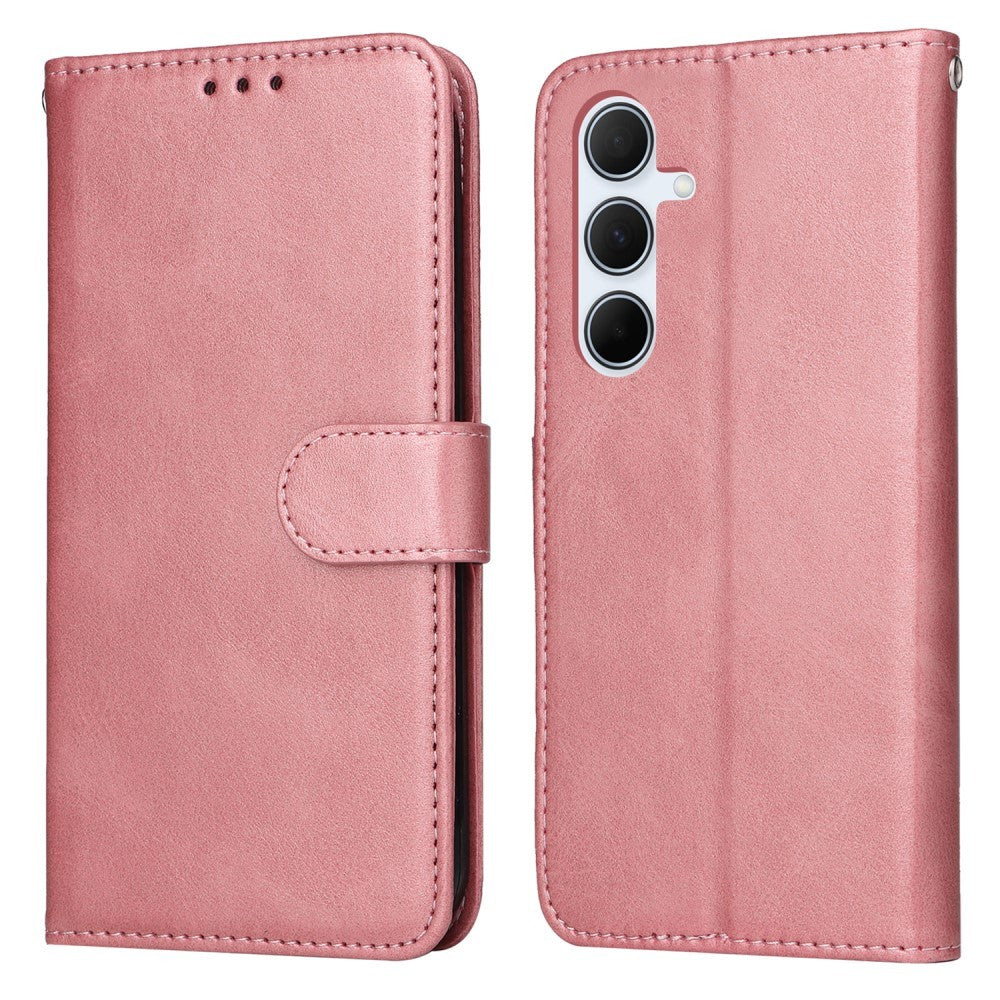 Compatible with Samsung A56 5G Compatible PU Leather Wallet Case - More Colors Pink - Image 2