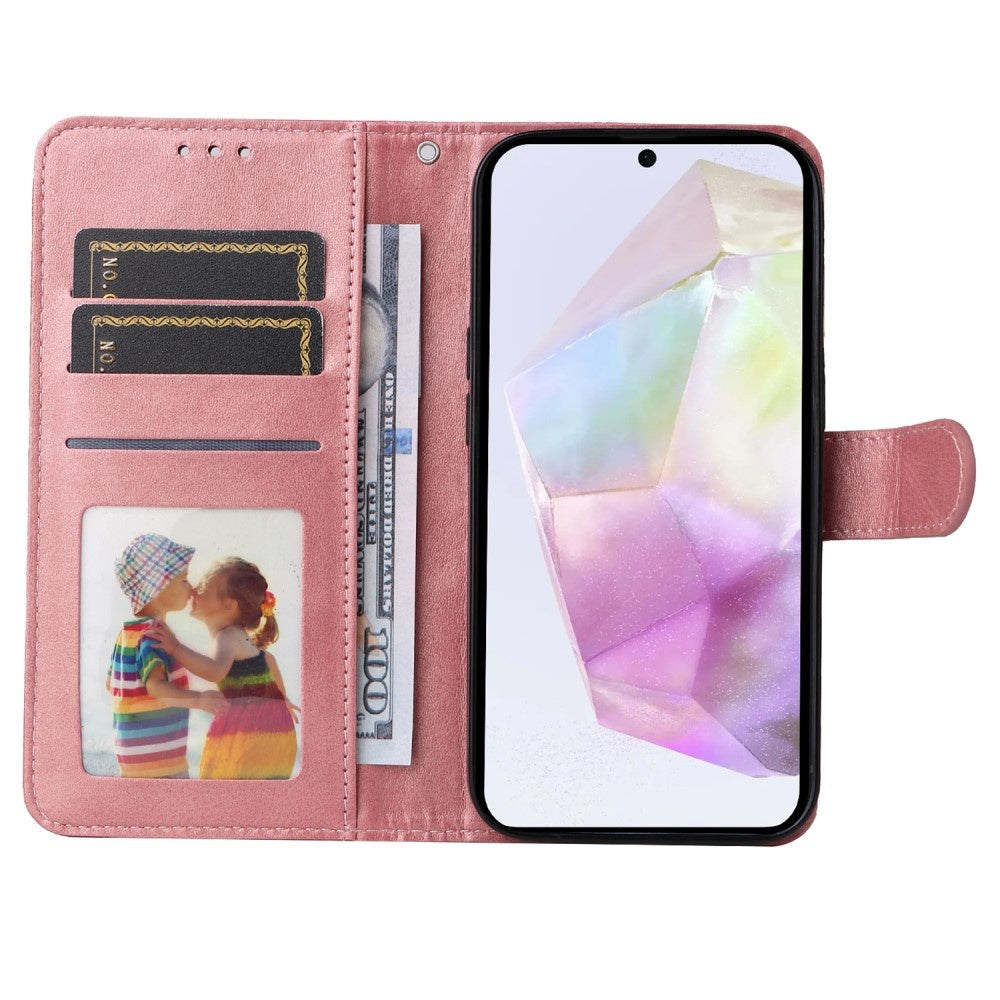 Compatible with Samsung A56 5G Compatible PU Leather Wallet Case - More Colors Pink - Image 3