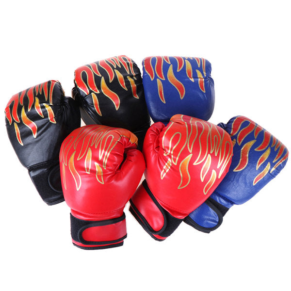 Boxing Gloves Children Junior Youth Sparring Training Kickboxing Red One Size Blue - Image 2