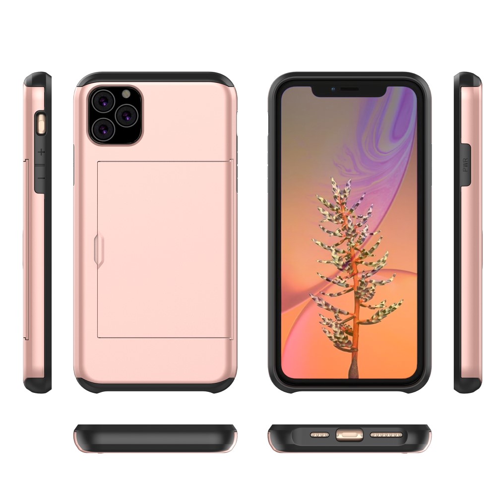 iPhone 11 with card slot Rose Gold colored mobile phone case - Image 2