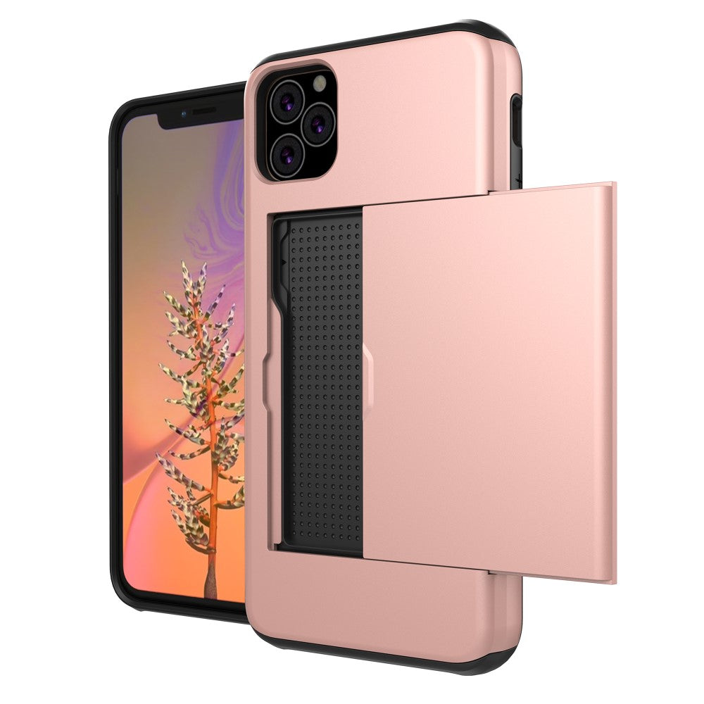 iPhone 11 with card slot Rose Gold colored mobile phone case - Image 4