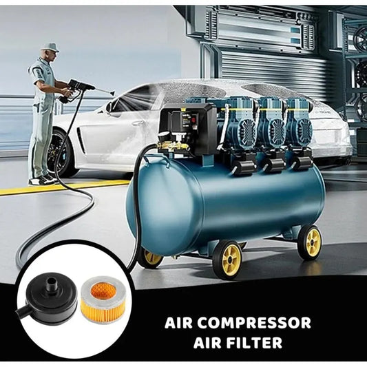 2pcs 20mm thread air compressor filter muffler intake filter with plastic cover, air exchange for compressor and pneumatic tools - Image 2