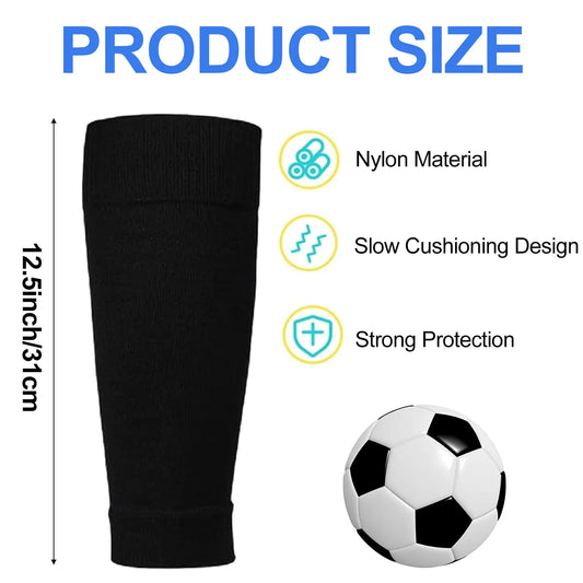 pairs of football socks, soccer socks, shin guards, socks, team socks, socks, fit socks, black, for children's football matches - Image 2