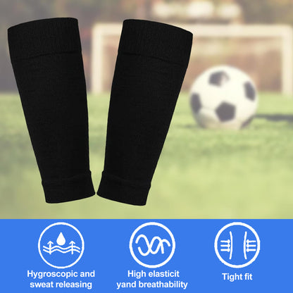 pairs of football socks, soccer socks, shin guards, socks, team socks, socks, fit socks, black, for children's football matches - Image 5
