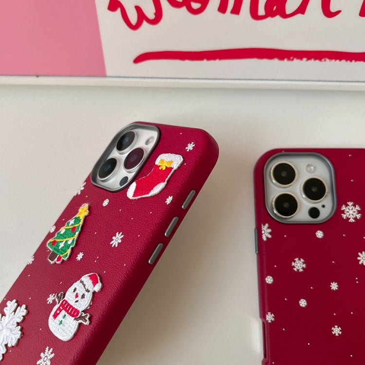 iPhone 16 Pro Max Christmas Series Frosted PC Hybrid TPU Case Cover_tfrf 3D Christmas - Image 4