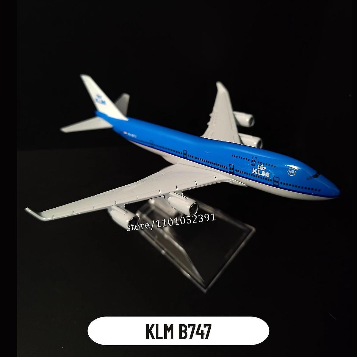 1:400 Scale Metal Airplane Replica DHL Boeing 757 Airplane Diecast Model Airplane Home Office Miniature Toys for Children 97.KLM B747 - Image 2