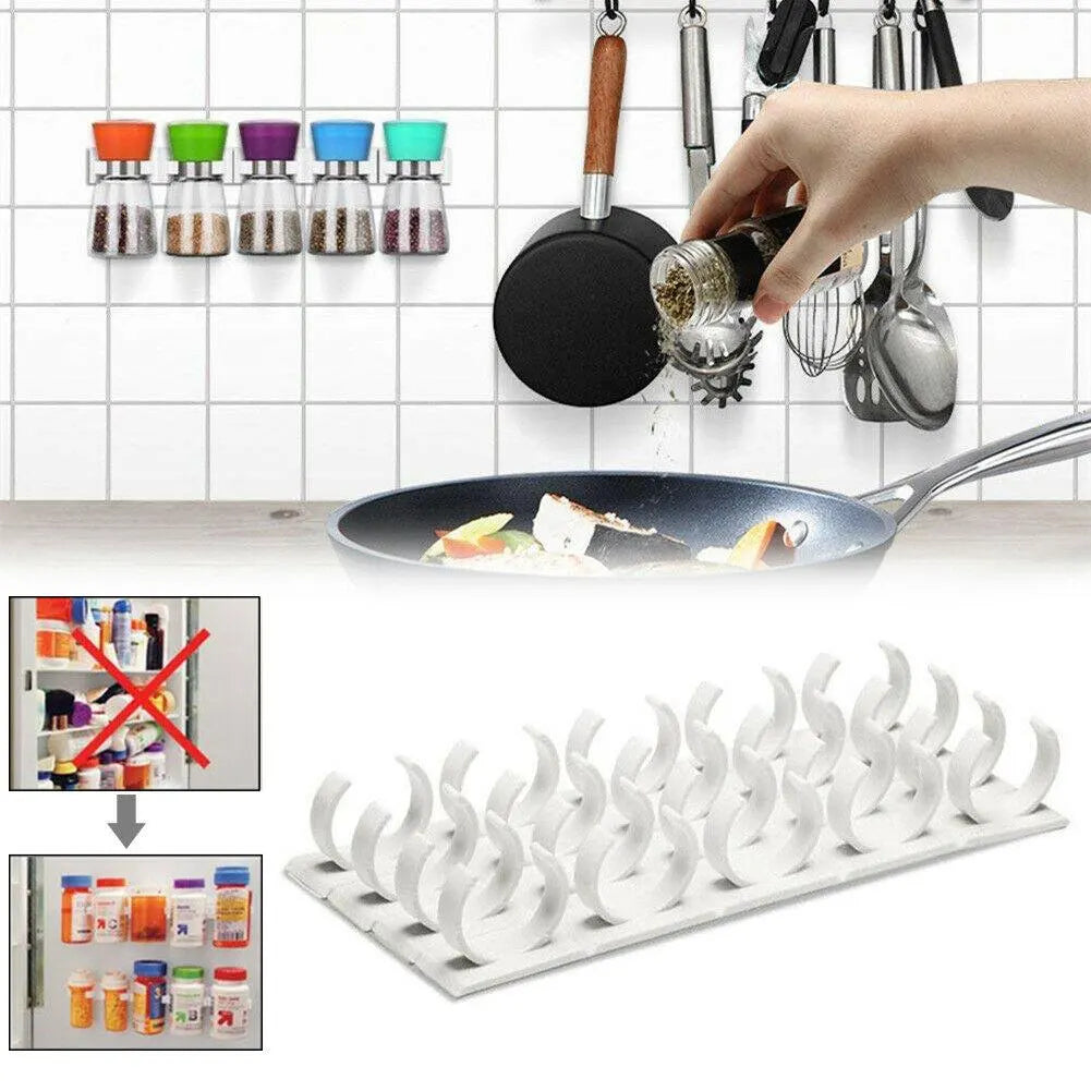 4-pack spice rack for 20 spices White white - Image 2