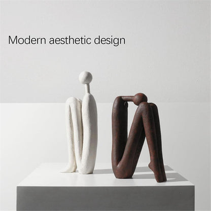 Decorative Bookends for Heavy Books, Statue Bookends for Shelves & Office Desks Brown - Image 3