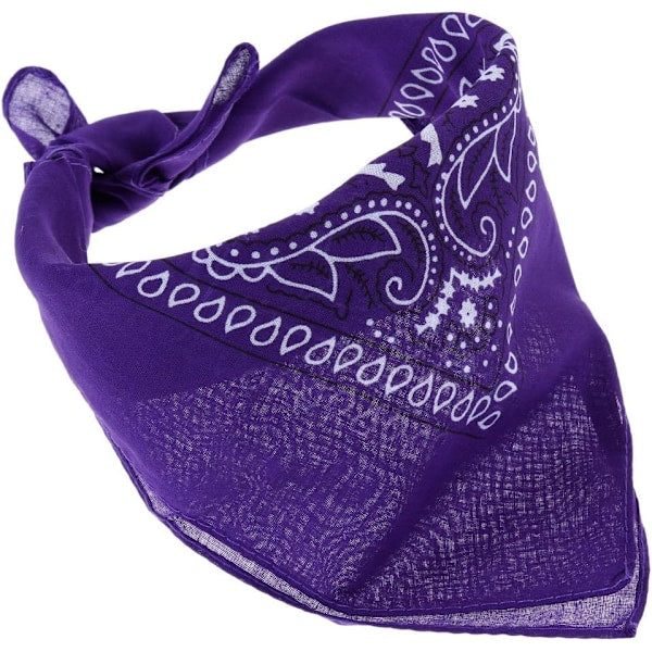12 pcs 12 Colors 54*54cm Package Bandana Scarf Unisex Handkerchief (C) - Image 3