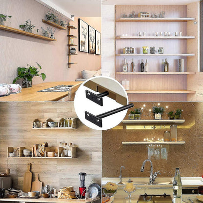 pcs Floating Shelf Bracket, Invisible Metal Shelf Bracket, Heavy Duty Hidden Shelf Bracket, Invisible Shelf Bracket for Wood - Image 3