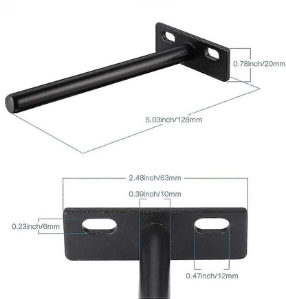 pcs Floating Shelf Bracket, Invisible Metal Shelf Bracket, Heavy Duty Hidden Shelf Bracket, Invisible Shelf Bracket for Wood - Image 4