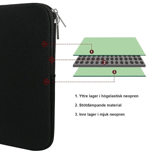 Computer Case / Laptop Case - Select Size Grey Grey 14 inch - Grey Grey 14 inch - Grey Grey_qcx Grey 14 inch - Grey - Image 6