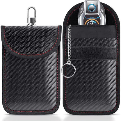 2-Pack Faraday Car Key Case | Signal Blocking Car Key Pocket | Keyless Car Key Case