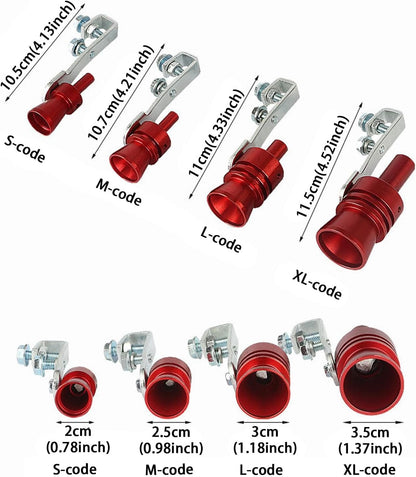 Lightweight Turbo Exhaust Whistle, Car Exhaust Pipe Sound Amplifier XL - Image 5