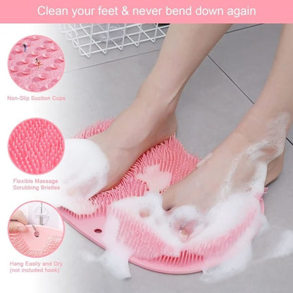 Silicone foot scrub for shower, silicone foot brush, silicone foot scrub for cleaning and massaging feet in the shower_qcx - Image 4