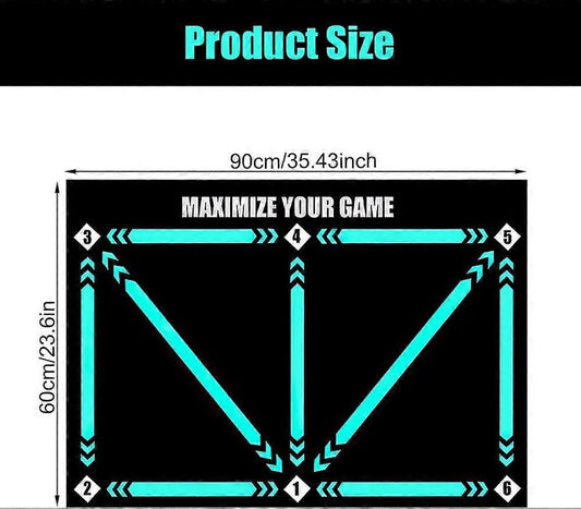 Football Step Training Mat, 60 x 90 cm Football Mat, Football Training Mat, Silent Football Mat - Image 2