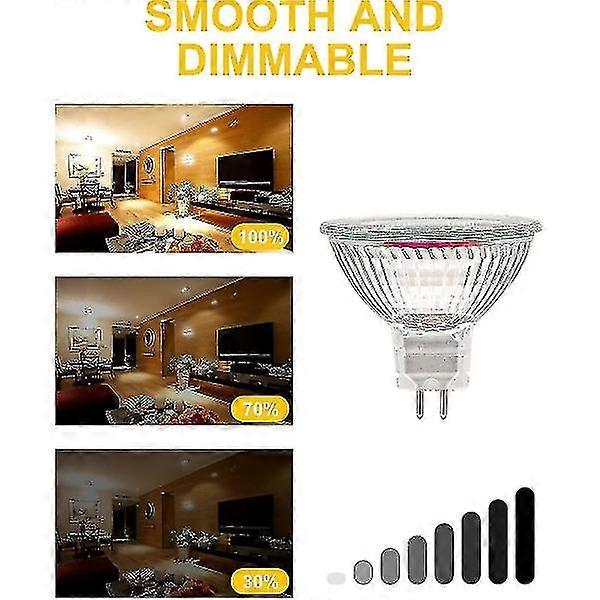 MR16 spotlight bulb 12V 20W GU5.3 dimmable 2-pin halogen bulb warm white light 2700K 12-pack - Image 3