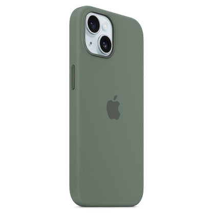 iPhone 15 Case Compatible with MagSafe Scratch-resistant Silicone Case - Red Gr_OF Green iPhone 15 - Image 2
