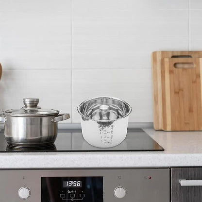 6L Pressure Cooker Inner Pot Rice Pressure Cooker Liner Stainless Steel Inner Pot Pressure Cooker L - Image 5