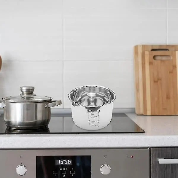 6L Pressure Cooker Inner Pot Rice Pressure Cooker Liner Stainless Steel Inner Pot Pressure Cooker L - Image 5